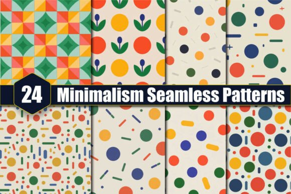 24 Minimalism Seamless Patterns