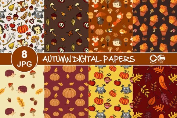 Autumn Digital Papers, Seamless Patterns: A Strategic Asset for Creative and Commercial Projects