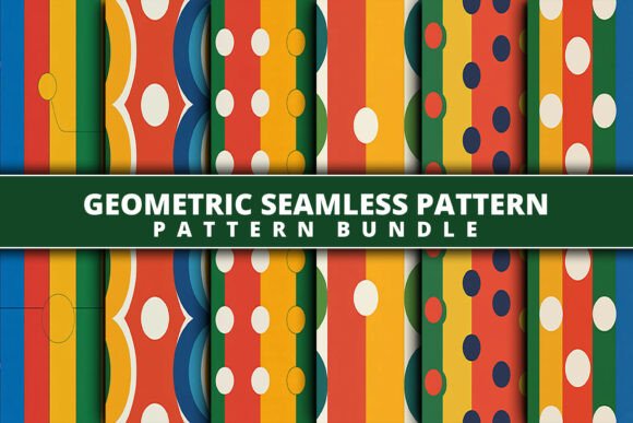 Colorful Geometric Seamless Patterns: Integrating Retro Abstract Design into Modern Workflows