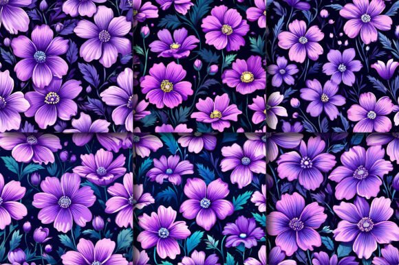 Cute Purple Flowers Patterns: A Practical Review for Digital Designers