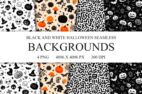 Elevate Your Creative Projects with Spooky Halloween Seamless Patterns and Digital Papers