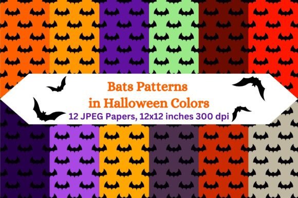 Evaluating Bats Patterns in Halloween Colors for Seasonal Design Projects