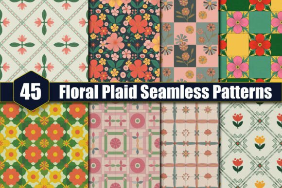 Evaluating Floral Plaid Seamless Patterns for Digital Design Projects