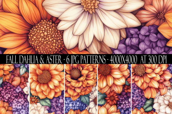 Fall Dahlia and Aster Seamless Patterns: A Comprehensive Evaluation
