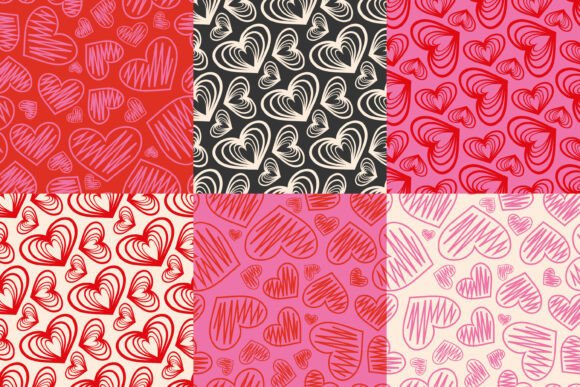 Love Hearts Seamless Patterns: A Versatile Design Asset